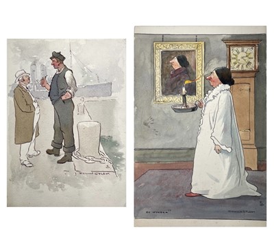 Lot 66 - Edmund G. FULLER (1858-1944) Dockside...