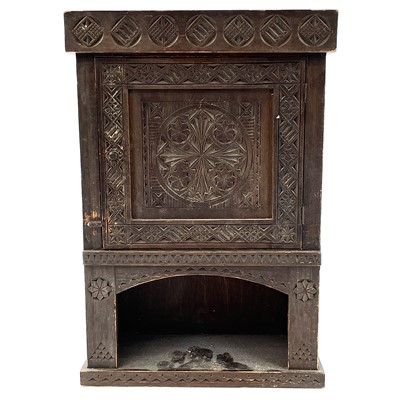 Lot 201 - An early 20th century Russian stained pine...