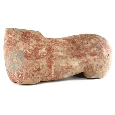Lot 324 - A Chinese painted pottery horse torso,...