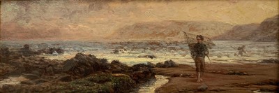 Lot 1281 - G, Leuet (?) Shrimping at Low Tide 19th...