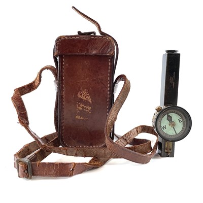 Lot 166 - A Negretti & Zambra surveyor's compass with a...