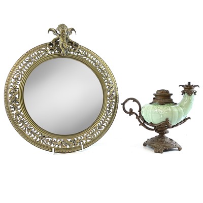 Lot 78 - A late 19th century Continental oval pierced...