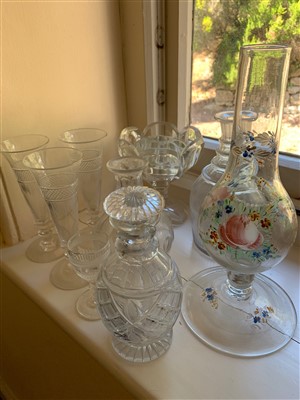 Lot 177 - A 19th century European enamelled glass-footed...
