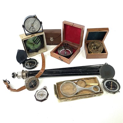 Lot 177 - A Spencer & Co London compass in presentation...