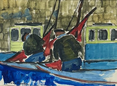 Lot 201 - Charles BREAKER (1906-1985) French Crabbers in...