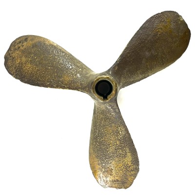 Lot 27 - A bronze three blade ship's propellor,...