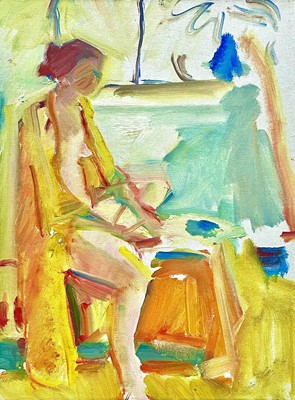 Lot 196 - Rose HILTON (1931-2019) Val in Yellow Kimono...