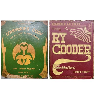 Lot 44 - 'Ry Cooder' and 'Commanding Cody' posters.