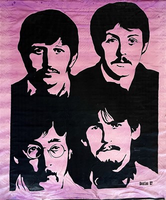 Lot 46 - A Beatles stadium flag.