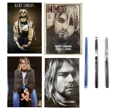 Lot 342 - Seven 'Kurt Cobain' posters.