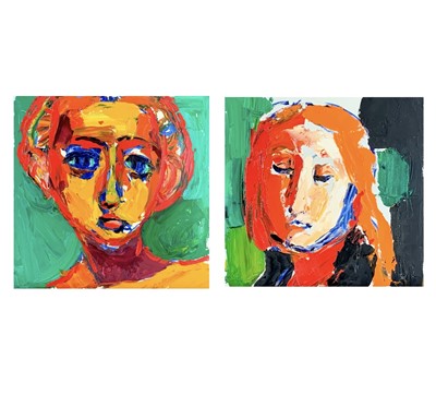 Lot 89 - John BARNICOAT (1924-2013) Woman's Head Oil on...