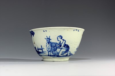 Lot 1323 - A very rare Vauxhall tea bowl, circa 1756,...