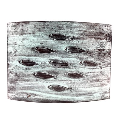 Lot 231 - Simeon SMYTHE Shoal Copper panel Signed...