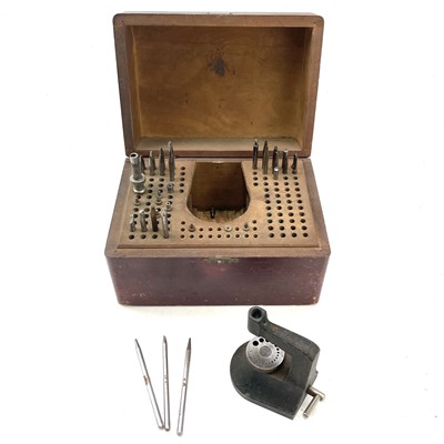 Lot 105 - A Favorite Swiss made watchmaker staking set...