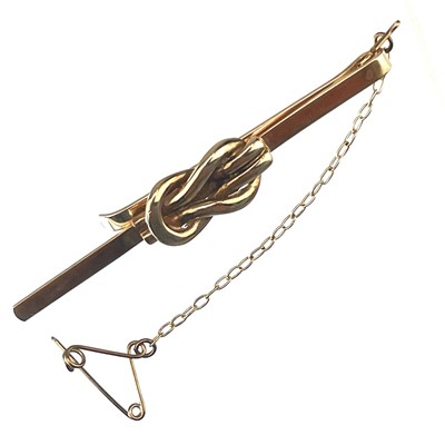 Lot 138 - A modern 9ct hallmarked gold tie clip.