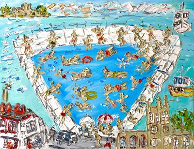Lot 488 - Sean HAYDEN (1979) Jubilee Pool Penzance Oil...