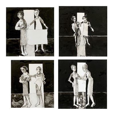 Lot 95 - John BARNICOAT (1924-2013) Two Women, circa...