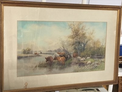 Lot 1100b - Tom ROWDEN (1842-1926) Cattle and Sheep...