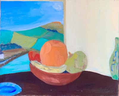 Lot 284 - Bob BOURNE (1931-2021) Oranges and Lemons Oil...