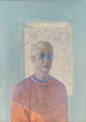 Lot 540 - David TINDLE RA (1932) Self-portrait Tempera...