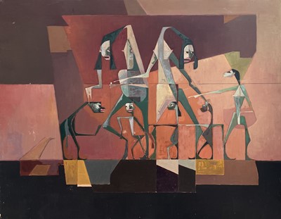 Lot 476 - Bernard ROBINSON (1912-1970) Abstract Figures...
