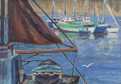 Lot 226 - Marjorie MORT (1906-1989) Mousehole Oil on...