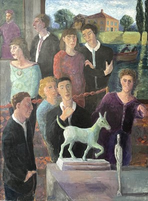 Lot 539 - Sophie TUTE (1960) Private View Oil on canvas...