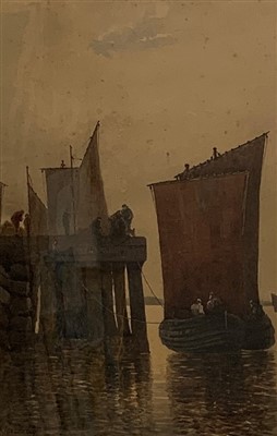 Lot 1212 - Kate MACAULAY ( act.1872-1896 ) Fishing Boats...
