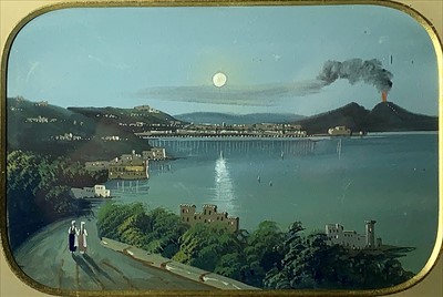 Lot 985 - Neapolitan School Vesuvius and the Blue Cave...