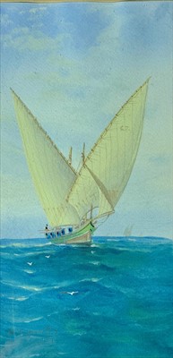 Lot 987 - Vincenzo D'ESPOSITO (1886-1946) Sail Boats...