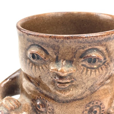 Lot 836 - Alan Brough, A studio pottery mug or vessel,...