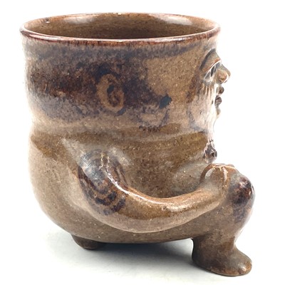 Lot 836 - Alan Brough, A studio pottery mug or vessel,...
