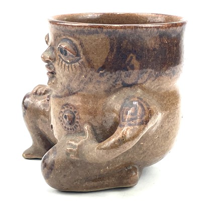 Lot 836 - Alan Brough, A studio pottery mug or vessel,...