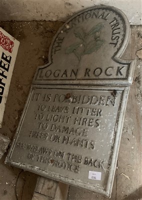 Lot 70 - Two National Trust signs.