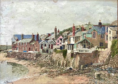 Lot 164 - Jas R RICHARDSON Mousehole Oil on panel Signed...
