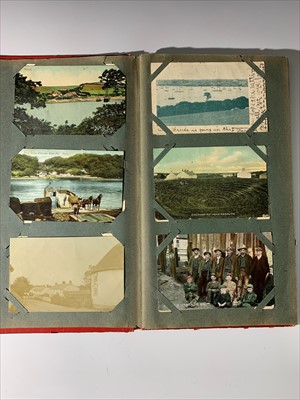 Lot 555 - Postcards. Album containing collection of...