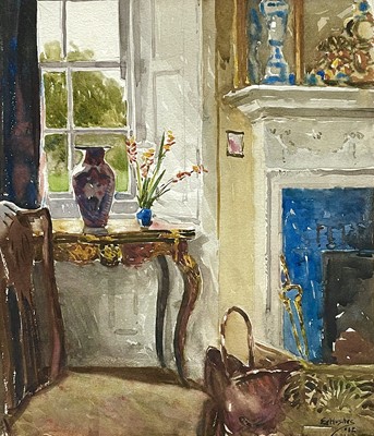 Lot 152 - Eleanor HUGHES (1882-1959) The drawing room at...
