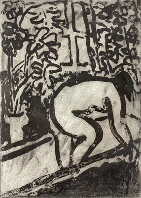Lot 5 - Rose HILTON (1931-2019) Woman Bathing Etching...