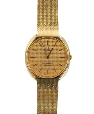 Lot 347 - Omega Constellation gentleman's bracelet wristwatch.