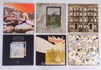 Lot 37 - LED ZEPPELIN - Six 12" albums.