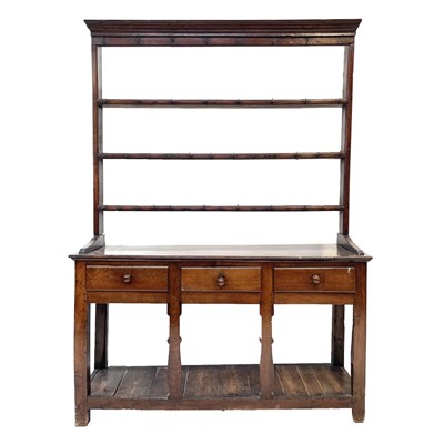 Lot 33 - An oak dresser, 19th century.