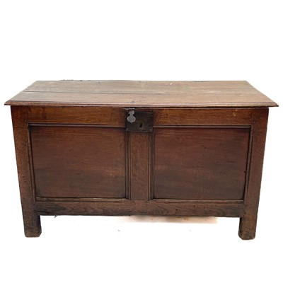 Lot 51 - An oak coffer, 17th century.