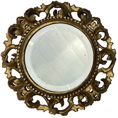 Lot 75 - A small 19th century Florentine giltwood...