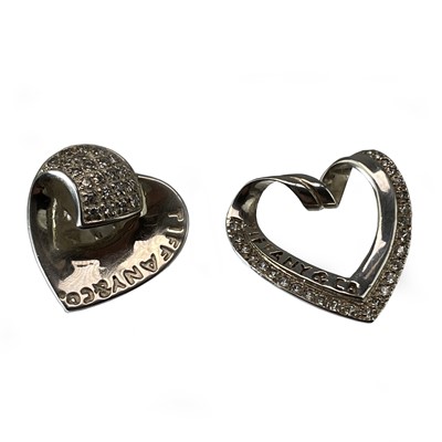 Lot 236 - Two silver 925 CZ set pendants.