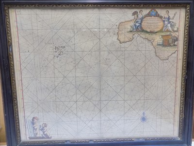 Lot 58 - CAPT. GREENVILE COLLINS. Engraved Chart. West...