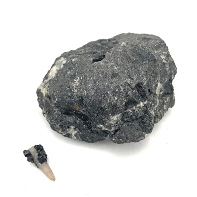 Lot 186 - A large original massive tin ore cassiterite...