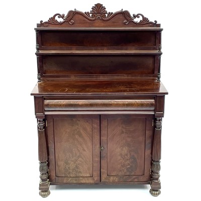Lot 1809 - A William IV mahogany chiffonier.