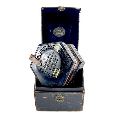 Lot 12 - A Lachenal 48 button concertina.