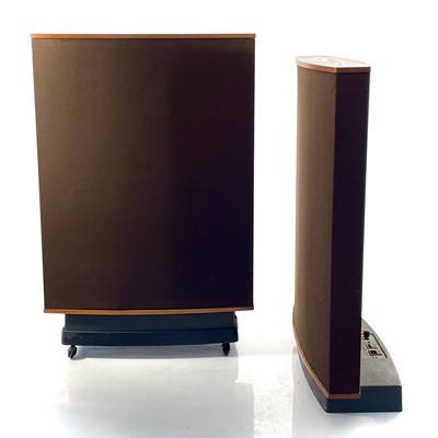 Lot 16 - A Pair of 'Quad' ESL-63 electrostatic loudspeakers.