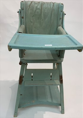 Lot 600X - A 1930s metamorphic child's high chair,...